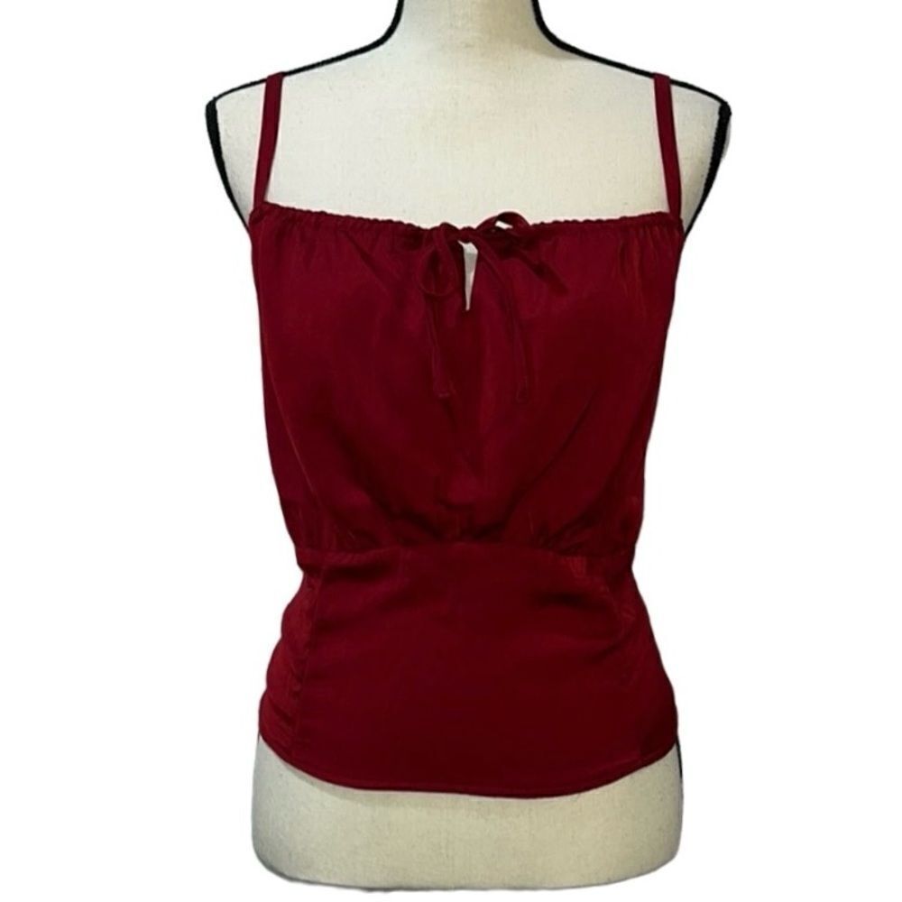 Torrid Satin Tie-Front Sleeveless Crop Top